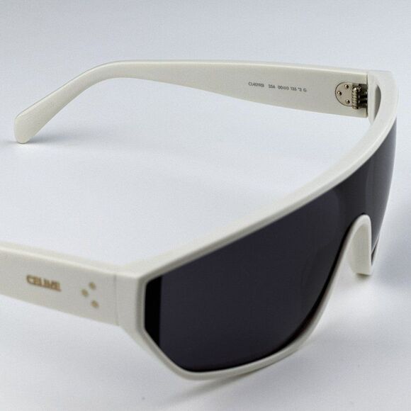 NEW Celine CL40195I 25A Ivory Smoke Shield Mask Unisex Sunglasses CL 40195I - Picture 10 of 13